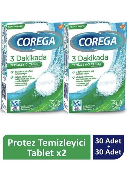Protez Temizleme Tableti 30’lu x 2 Adet