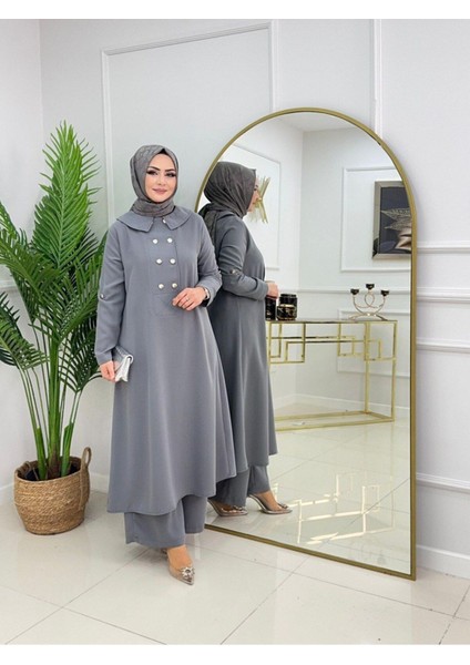 Kadın Tesettür Takım 2'li Tunikli & Pantolon Takımı
