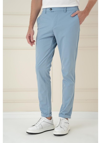 Comfort Fit Beli Lastikli Esnek Casuel Havacı Mavi Pantolon P 1173 modelleri