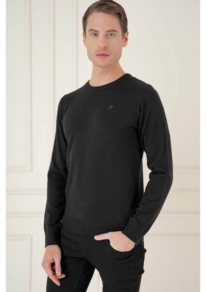 Tr 875 Slim Fit Siyah Klasik Triko fırsatları