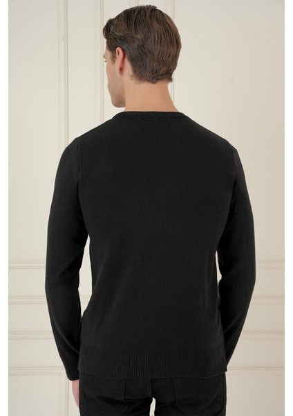 Tr 875 Slim Fit Siyah Klasik Triko indirimleri