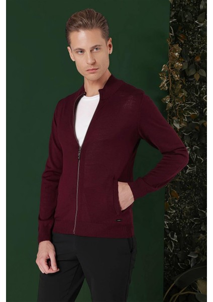 Tr 860 Slim Fit Bordo Klasik Triko modelleri