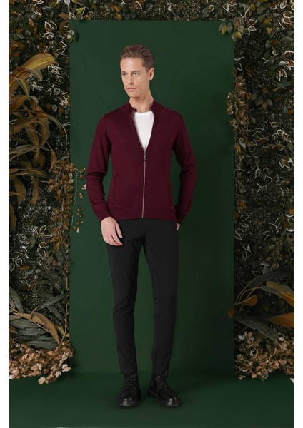 Tr 860 Slim Fit Bordo Klasik Triko indirimleri