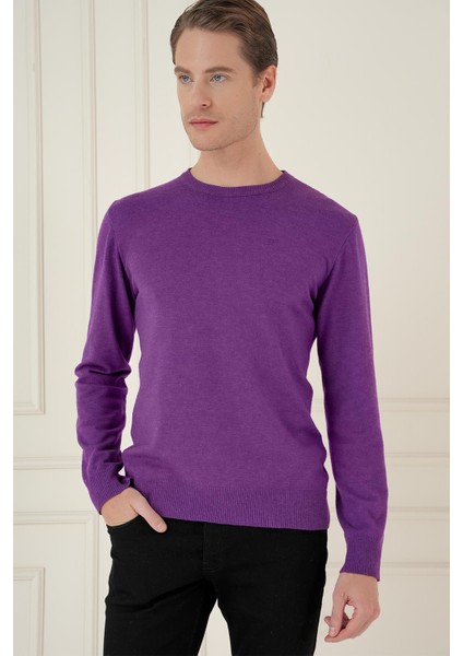 Tr 875 Slim Fit Mor Klasik Triko modelleri