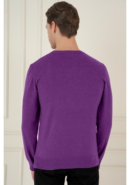 Tr 875 Slim Fit Mor Klasik Triko fırsatları