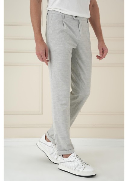 Comfort Fit Gofre Dokulu Beli Lastikli Pileli Taş Jogger Pantolon P 1174
