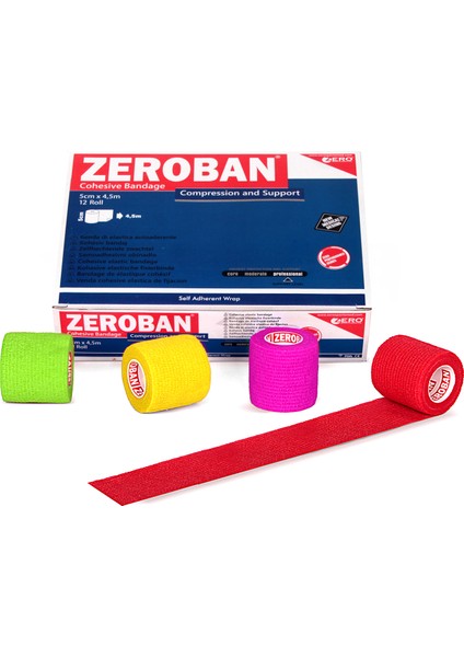 Zeroban 5cm x 4,5m Red indirimleri