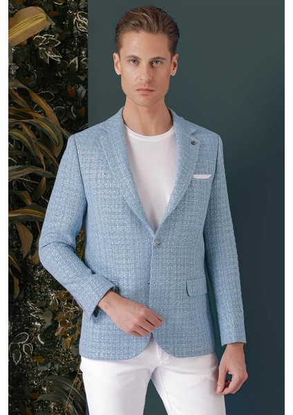 C 660 Slim Fit Mavi Spor Ceket