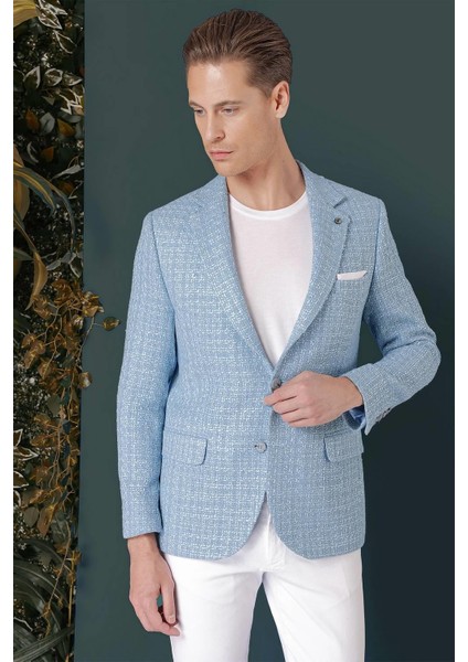 C 660 Slim Fit Mavi Spor Ceket modelleri