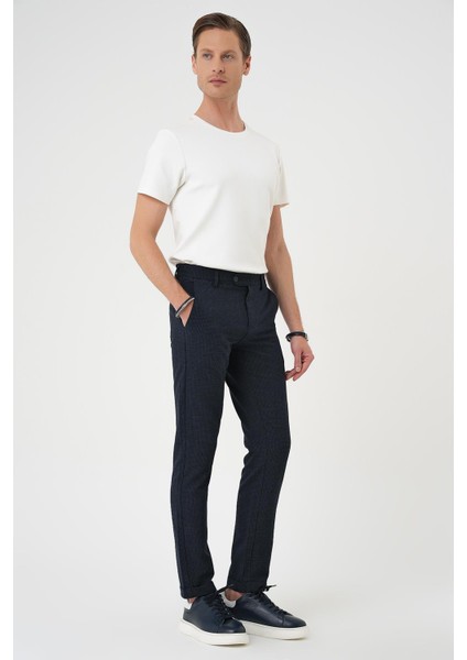 Comfort Fit Beli Lastikli Pötikareli Casuel Lacivert 2 Pantolon P 1149 fiyatları