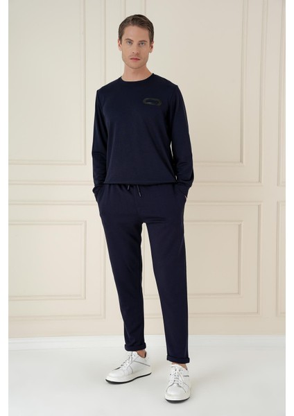 Atp 033 Slim Fit Lacivert Spor Pantolon