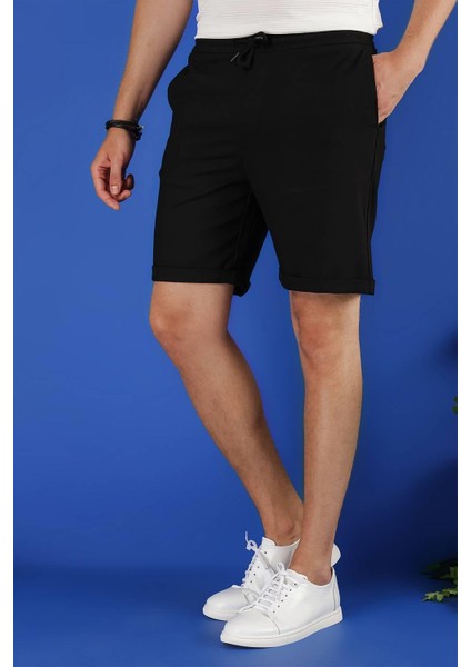 033 Slim Fit Siyah Bermuda indirimleri