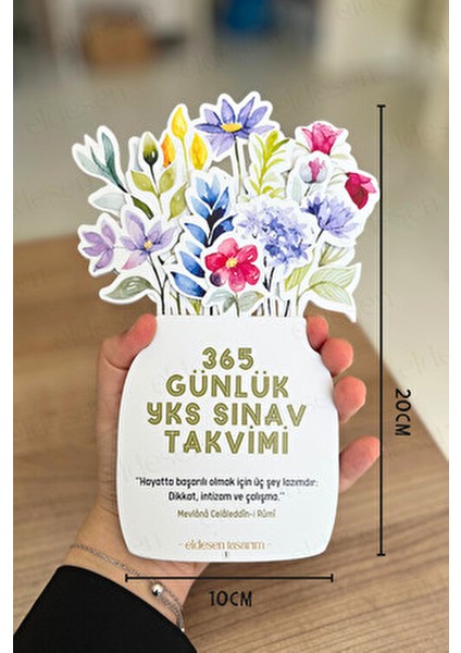 Yks Geri Sayım Takvimi, 365 Gün, 15 Yapraklı Arkalı Önlü, Mevlana Sözleri, Notlar, Kayın Ağacı Kaide fırsatları