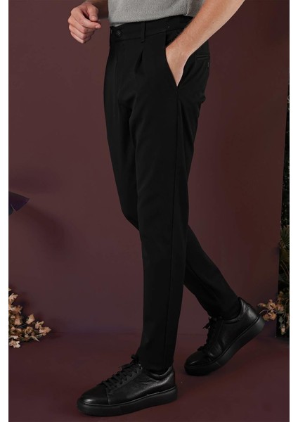 P 1131 Slim Fit Siyah Spor Pantolon indirimleri