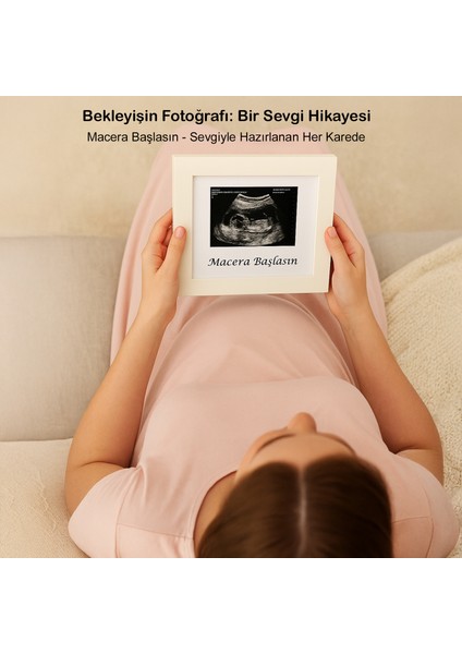 Bebek Ultrason Fotoğraf Çerçevesi 3'lü Triemester, Sonogram Anı Çerçevesi, Yeni Anne Hamile Hediyesi fiyatları