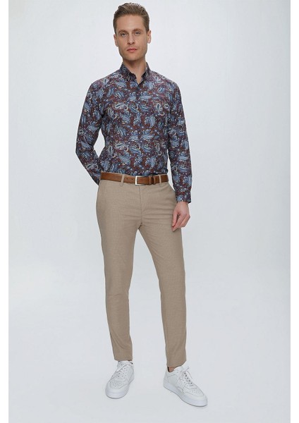 P 1111 Slim Fit Taba Spor Pantolon