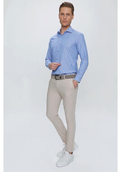 P 1077 Slim Fit Bej Spor Pantolon modelleri