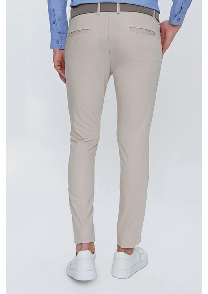 P 1077 Slim Fit Bej Spor Pantolon indirimleri