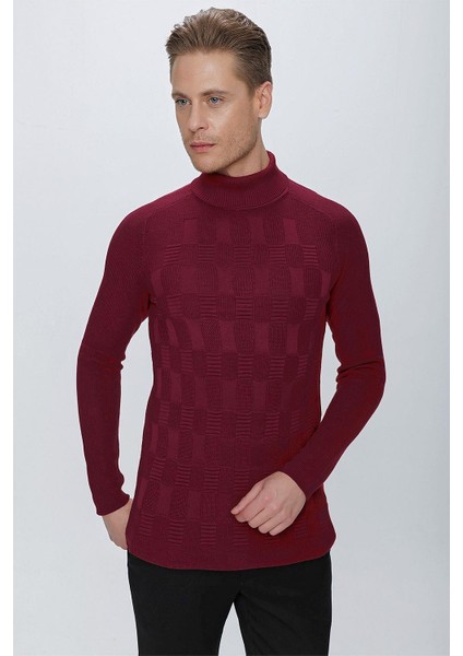 Tr 852 Slim Fit Bordo Klasik Triko fiyatları