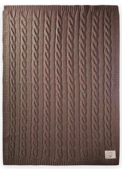 Saç Örgü Triko Battaniye Vizon Renk 80x100 cm Bebekler İçin Yumuşak ve Konforlu fiyatları