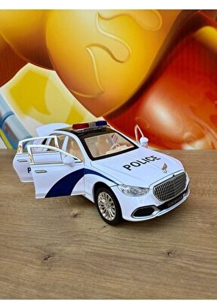 Mercedes Benz S680 Maybach Polis Arabası Mercedes Diecast Oyuncak Polis Arabası Sesli Işıklı fiyatları