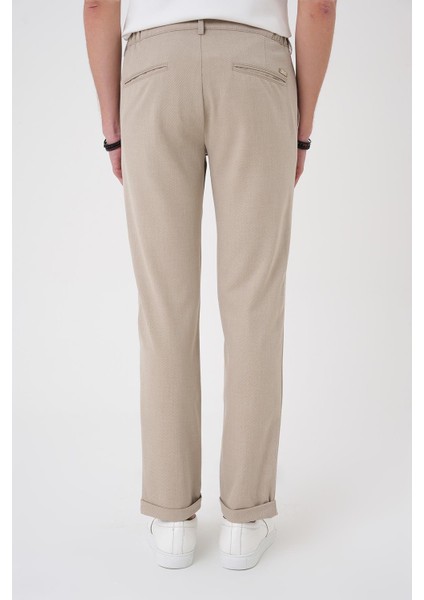 Comfort Fit Beli Lastikli Bej Jogger Pantolon P 1183 indirimleri