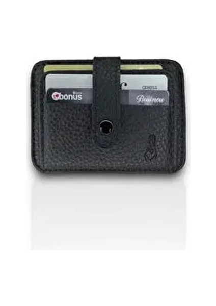 Yerli ve Vegan Deri Erkek Kartlık ve Cüzdan - 6 Kart Cebi, Kimlik Bölümü ve Kâğıt Para Cebi ile