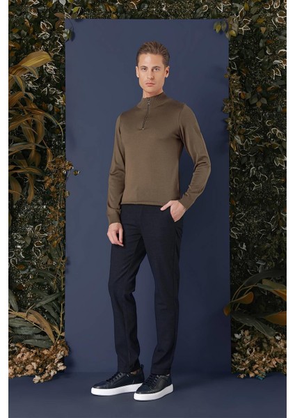 Tr 861 Slim Fit Tütün Klasik Triko fırsatları