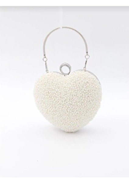 Kadın Abiye Kalpli Taşlı Abiye Çantası fiyatları