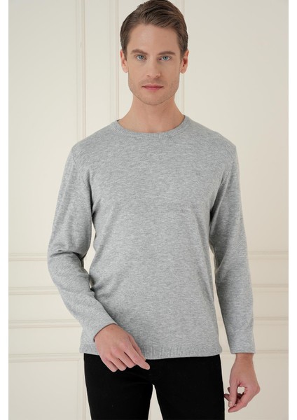 Tr 875 Slim Fit Gri Klasik Triko modelleri