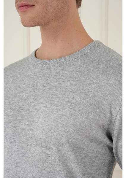 Tr 875 Slim Fit Gri Klasik Triko fırsatları