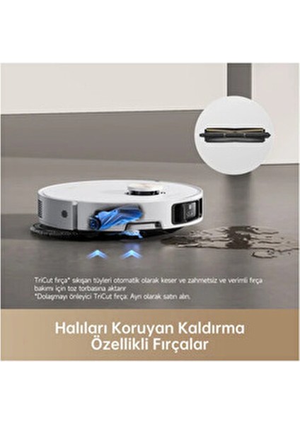12000PA Emiş Gücüyle Ultra Robot Süpürge BEYAZ-(X40 Ultra)