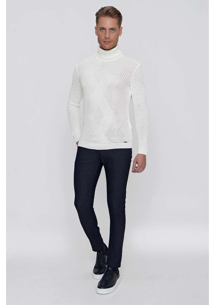 Tr 850 Slim Fit Ekru Klasik Triko modelleri