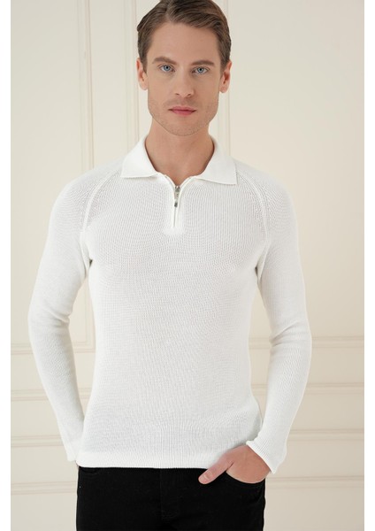 Tr 878 Triko Slim Fit Ekru Basic modelleri