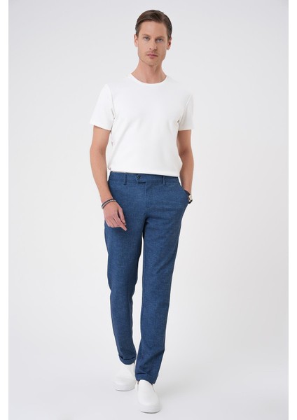 Comfort Fit Kırçıllı Beli Lastikli Gece Mavisi Jogger Pantolon P 1176 fiyatları