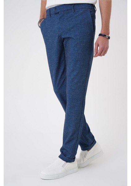 Comfort Fit Kırçıllı Beli Lastikli Gece Mavisi Jogger Pantolon P 1176 indirimleri