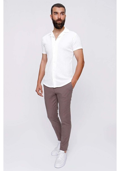 P 1093 Slim Fit Toprak Spor Pantolon