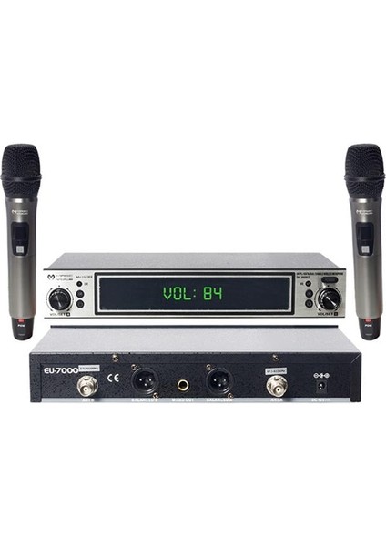 Magicvoice MV-1312EE Uhf 2 El Kablosuz Telsiz Mikrofon