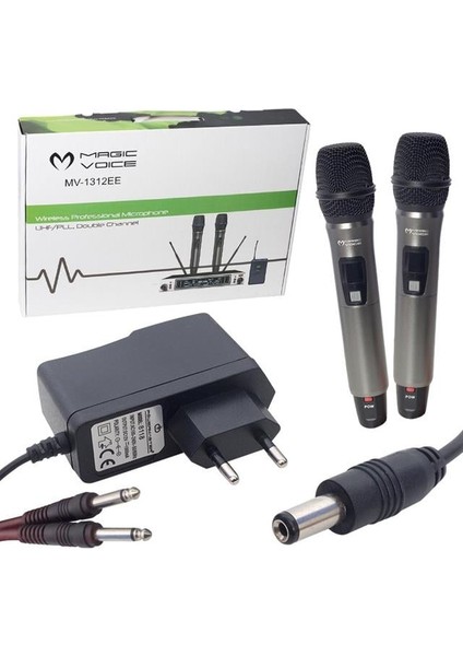 Magicvoice MV-1312EE Uhf 2 El Kablosuz Telsiz Mikrofon fiyatları