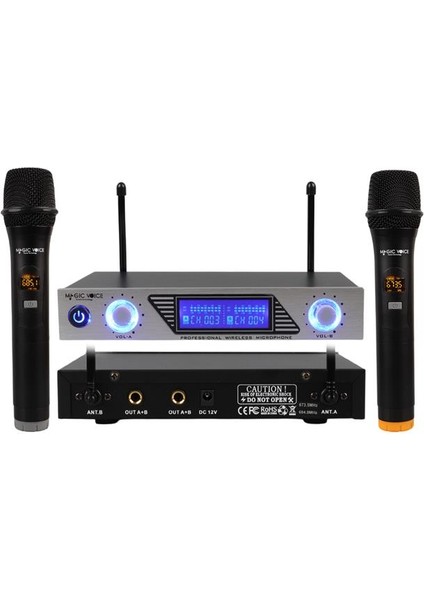 Magicvoice MV-1312EE Uhf 2 El Kablosuz Telsiz Mikrofon modelleri