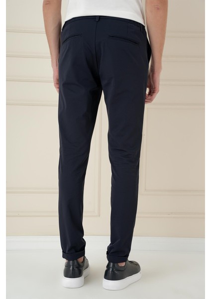 Comfort Fit Beli Lastikli Esnek Casuel Lacivert Pantolon P 1173 indirimleri