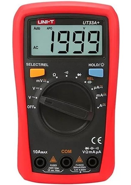 Unit Ut 33A+ 600V Dijital Multimetre Ölçü Aleti