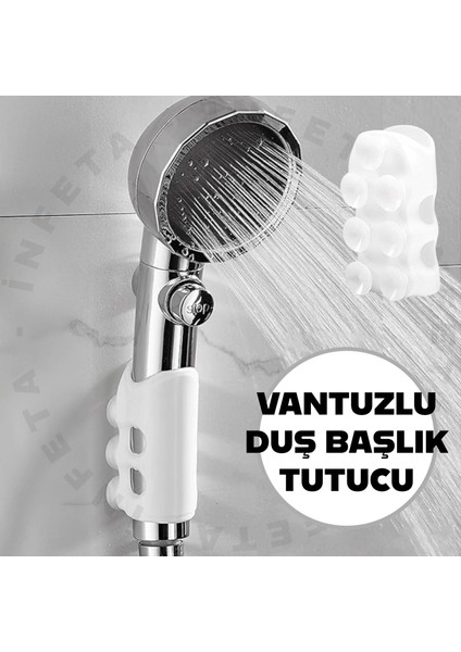 Vantuzlu Duş Başlığı Tutucu Silikon Başlık Tutucu Aparat