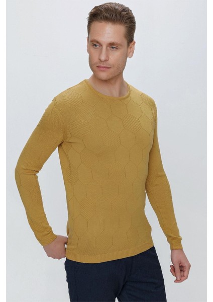 Tr 853 Slim Fit Hardal Klasik Triko fırsatları
