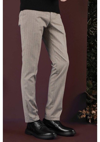 P 1134 Slim Fit Bej Spor Pantolon fırsatları