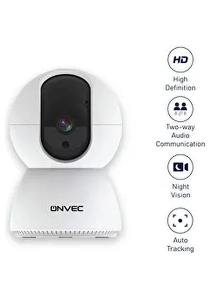 Akıllı Kamera, X100, 2 Gen, Hd, Tuya Destekli, Wifi Bağlantı, Sesli Iletişim, Gece Görüş, ONC-AK0723