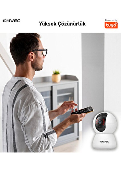 Akıllı Kamera, X100, 2 Gen, Hd, Tuya Destekli, Wifi Bağlantı, Sesli Iletişim, Gece Görüş, ONC-AK0723 fırsatları