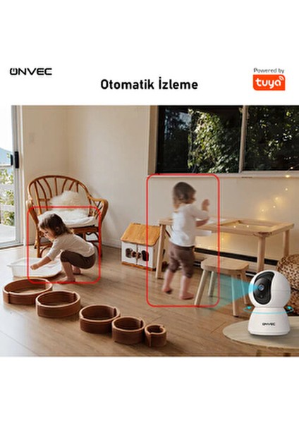 Akıllı Kamera, X100, 2 Gen, Hd, Tuya Destekli, Wifi Bağlantı, Sesli Iletişim, Gece Görüş, ONC-AK0723 indirimleri