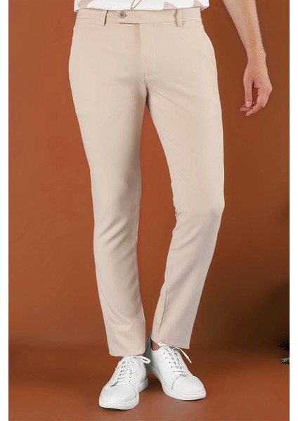 P 1123 Slim Fit Bej Spor Pantolon fiyatları
