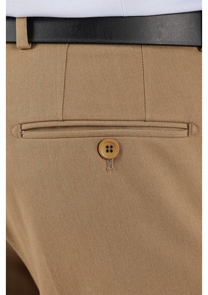 P 1137 Slim Fit Taba Klasik Pantolon indirimleri